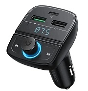 Автомобильное зарядное устройство UGREEN CD229, (FM&Bluetooth Transmitter&Car Charger + TF Slot), Черный