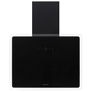 Вытяжка наклонная KRONA AURA 600 FRAME black S (1100 м³/ч / 80 Вт / LED освещение 2x2 Вт / ширина - 53.8 см / чёрный / металл+стекло)