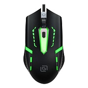 Проводная игровая мышь Oklick 398G, (Проводная 1.9м/2400 dpi), Черная