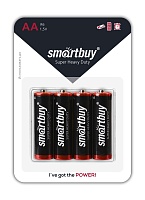 Батарейки BL4 Smartbuy R6/4B (48/960) (SBBZ-2A04B) солевая BL4 (цена за 4 шт.)