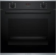 Духовой шкаф Bosch HQA534BB3 (Serie4 / 71 л / до 275 °C / Чёрное стекло / Гриль / телескоп. направляющие(x1) / EcoClean Direct / SoftClose / A+)