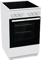 Плита электрическая Gorenje GEC5A10WG (Essential / Белая / духовка - 68 л / 4 конфорки (1700/1200/1200/1700Вт) / AquaClean / Мощность - 8,6 кВт)