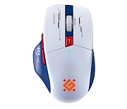 Беспроводная игровая мышь Defender Tisa GM-126, (Bluetooth/Радиоканал/1600 dpi/Бесшумная), Белая/Синяя