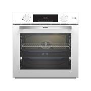Духовой шкаф с добавлением пара Hotpoint HSTF 1231 JSAH WHG (72 л / до 280°C / Белый, стекло / Катализ / Гриль / Телескоп. направляющие (x1) / А+)