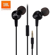 Проводные наушники с микрофоном JBL C100Si, (кабель 1.2 м), Черные