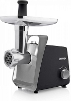 Мясорубка Gorenje MG1601SB (1600 Вт/ 2.2 кг/мин/ корпус - металл, пластик / лоток - металл / реверс / 5 насадок / чёрный)