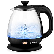 Чайник Brayer BR6106 (1100 Вт / 1 л / стекло / чёрный)