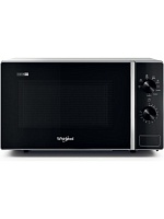 Микроволновая печь Whirlpool MWP 103 SB (20 л, 700 Вт, переключатели поворотный механизм, гриль, серебристый/черный)