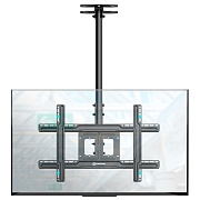 Потолочный кронштейн для ТВ ONKRON N1L чёрный, для 32"-80", наклон 15°, поворот 60°, нагрузка до 68,2 кг, расстояние до потолка 717-1584 мм
