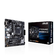 Материнская плата ASUS PRIME B450M-K II /AM4, AMD B450, 2xDDR4, 1xM2, 2xSATA, HMDI+VGA+DP, microATX/