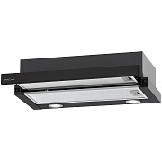 Вытяжка телескопическая KRONA KAMILLA T 600 BLACK (1000 м³/ч / 2*80 Вт / LED освещение 2x1,5 Вт / ширина - 59,7 см / черный / металл)