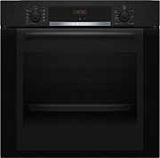 Духовой шкаф Bosch HBA334EB3 (Serie4 / 71 л / до 275 °C / Чёрное стекло / Гриль / Телескоп. напр. (x1) / EcoClean Direct (задняя стенка) / A+)