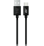 Кабель Borasco Lightning - Type-C, 1м, Черный