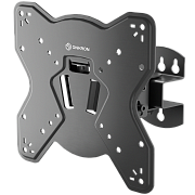 Кронштейн для ТВ ONKRON M3S чёрный, для 17"-43", наклон 8°, поворот 45°, нагрузка до 35 кг, расстояние до стены 85 мм