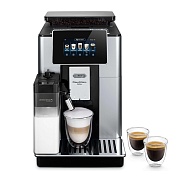 Кофемашина DeLonghi PrimaDonna SOUL ECAM610.55.SB (кофе зерновой, молотый/ 1450 Вт/ 2.2 л/ автоматический капучинатор/ 18 напитков)