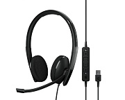 Проводные наушники Sennheiser EPOS ADAPT 160T USB II, (кабель 1.8 м), Черные
