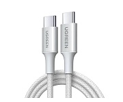 Кабель Ugreen L501 Type-С - Type-С, 2м, (60W), Титановый (65248)