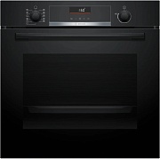 Духовой шкаф Bosch HBG536EB4 (Serie6 / 71 л / до 275 °C / чёрное стекло / Гриль / Телескоп. напр. (x1) / EcoClean Direct задняя стенка / SoftClose /A)