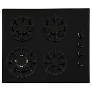 Поверхность газовая Thomson HG20-4I04 (Чёрное стекло / чугун. решетки / 4 конфороки / газконтроль / электроподжиг)