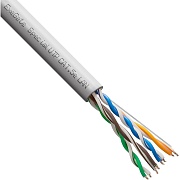 Витая пара Exegate UTP, CAT 5E, медь, 26AWG, 4 пары, бухта 305м, PVC, серый (EX138966RUS)