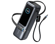 Портативная батарея Anker, (USB/Type-C/165W/PD/QC/LED индикатор + 2 кабеля Type-C) 25000мАч, Серебристая (A1695H41)
