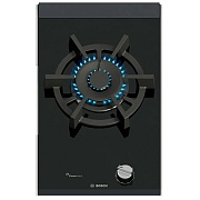 Поверхность газовая Bosch PRA3A6I10 (Serie8 / Domino / черный / 1 конфорка (6,0 кВт) / стеклокерамика / чугун / FlameSelect)