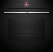 Духовой шкаф Bosch HBG7341B2 (Serie8 / 71 л / до 300 °C / Чёрное стекло / Гриль / Катализ / Home Connect / SoftClose / A+)