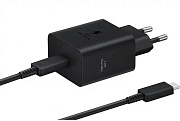 Сетевое зарядное устройство Samsung EP-T4511XBEGEU, (Type-C/45W/3A/PD), Черное