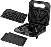 RFB Мультипекарь Brayer BR2202 (750 Вт/ гриль, сэндвичи, вафли/ антипригарное покрытие/ корпус - пластик)