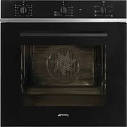 Духовой шкаф Smeg SF64M3VB2 (70 л / до 250 °C / Чёрный / Рельефные направляющие / Smalto Ever Clean / А)