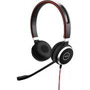 Проводные наушники Jabra Evolve Headset 40 UC Stereo, (кабель 0.95 м), Черные