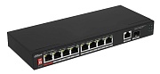 Коммутатор Dahua DH-PFS3110-8ET1GT1GF-96 10-портовый неуправляемый настольный коммутатор с 8 портами РoЕ