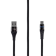 Кабель TFN KNIGHT micro-USB - USB, 1м, Черный
