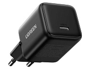 Сетевое зарядное устройство Ugreen X512, (Type-C/3A/20W/PD/QC), Черное (55553)