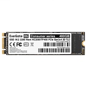 Жесткий диск SSD M.2 480 ГБ ExeGate Next KC2000TP480 NVMe PCI-E 3.0 x4, TLC, R1500/W1100 МБ/с, 2280, 160 TBW (EX282316RUS)