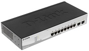 Коммутатор D-Link DGS-1210-10/F1A, 8x 1000BASE-T, 2x SFP, управляемый L2