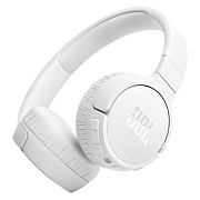 Беспроводные наушники JBL T670NC, (Bluetooth 5.3, кабель 1.2 м, SBC), Белые