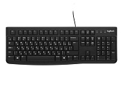 Проводная клавиатура Logitech K120, (Полноразмерная/Мембранная/Кабель 1.5м), Черная 