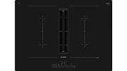 Поверхность индукционная с вытяжкой Bosch PVQ711F15E (Serie6 / черный / стеклокерамика /AutoOn/ CombiZone /PowerBoost /4 конфорки/ без рамки /7,4 кВт)