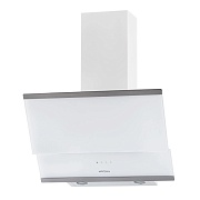 Вытяжка наклонная KRONA IRIDA 600 white sensor (863 м³/ч / 125 Вт / LED освещение 2x3 Вт / ширина - 59.6 см / белое стекло)