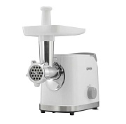 Мясорубка Gorenje MG1802SJW (1800 Вт/ 2.1 кг/мин/ корпус - металл, пластик / лоток - пластик / реверс / 8 насадок / белый)