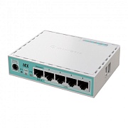 Маршрутизатор Mikrotik hEX refresh (E50UG) Проводной гигабитный 5-портовый роутер