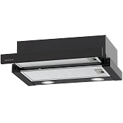 Вытяжка телескопическая KRONA KAMILLA T 500 BLACK (500 м³/ч / 80 Вт / LED освещение 2x1,5 Вт / ширина - 49,7 см / черный / металл)