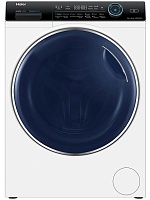 Стирально-сушильная машина Haier HWD80-BP14979 (53,5см / 8/5кг / 1400об / пар / Инверторный Двигатель / Серебро)