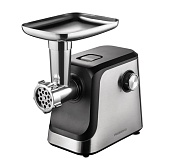 Мясорубка Redmond MG504 (1800 Вт / 2.2 кг/мин / корпус - металл, пластик / лоток - металл / реверс / 7 насадок / чёрный)