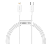 Кабель Baseus Superior Series Lightning - Type-C, 1м, Белый