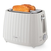 Тостер Brayer BR2104WH (930 Вт/ тостов - 2/ подогрев, размораживание, поддон для крошек/ пластик/ белый)
