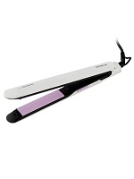 Выпрямитель Polaris PHS 2112KT (белый, 45 Вт, нагрев до 220 °C, покрытие - керамическое, автоотключение, генератор ионов)