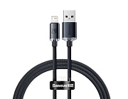 Кабель Baseus Crystal Shine Series Lightning - USB, 2м, Черный