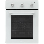 Духовой шкаф KRONA LINDE 45 WH (Узкий, 45 см / 45 л / до 260 °C / Белое стекло / Формованные направляющие / Гриль / А)